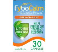 Fybocalm 30 Capsules: Diarrhoea, Ibs Relief, Gut Cleanse, Bloating, Stomach Pain Alleviation, Long-Lasting, Naturally Derived Prebiotic Laxatives For Digestion, Nausea