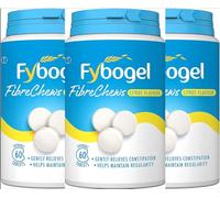 Fybogel Fibre Chews Citrus Flavour, 180 Count (3 Packs of 60) - Chewable Tablets - Relieves Constipation, Supports Digestive Health, Promotes Regularity, Convenient and Tasty Daily Supplement