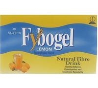 Fybogel Hi-Fiber Lemon Sachets for Constipation Relief, 30 Pack - Natural Digestive Support, Gentle Bowel Movement Aid, Easy-to-Use Fiber Supplement, Refreshing Citrus Flavor