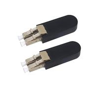 fyboptwu - 2 pcs LC Fiber Optic Loopback Adapter Tester Multimode UPC LC Loopback Plug Standard Duplex LC Connector Loopback Adapter/Test Plug for Testing Applications