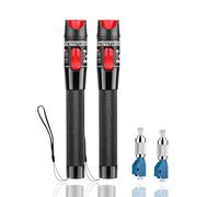 FYBOPTWU - 2pc 50MW 50KM Visual Fault Locator VFL Fiber Tester Visual Fault Locator Fiber Optic Cable Tester with 2pcs Singlemode 9/125um FC Male to LC Female Adapter