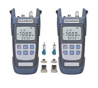 FYBOPTWU - 2pcs 3 in 1 Function Fiber Optic Tester Portable Optical Power Meter (FC/SC/ST) & VFL 10MW Visual Fault Locator & LED Lighting, OPM & VFL Fiber Optic Tester, Range: (-70) dBm ~ (+10) dBm