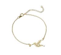 Fycakly Anklet Bracelet for Women Personality Design Bird Bracelet Female Fashion All Hummingbird Ladies Gmab800-1a (2. 7x1. 4cm)