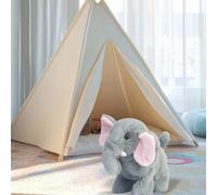 Fycakly Baby Toys Simulation Elephant Can Walk Move Its Head and Tail Children's Toy Doll