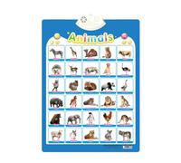 Fycakly Children's Interactive Wall Picture English and Spanish Learning Poster Including Songs Letters Numbers Animal Vocabulary and Piano Accompaniment Suitable for Children 1419