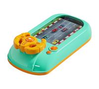 Fycakly Children's Steering Wheel Simulation Driving Toy Puzzle Desktop Game Console to Avoid Racing Through The Great Adventure 842