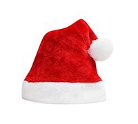 Fycakly Christmas Garden Decorations Christmas Hat Hat Adult Holiday Unisex Velvet Cozy Thickened Classic Suitable For Year Festive Party Supplies(D,One Size)