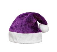 Fycakly Christmas Garden Decorations Christmas Hat Hat Adult Holiday Unisex Velvet Cozy Thickened Classic Suitable For Year Festive Party Supplies(A,One Size)