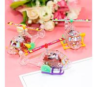 Fycakly Clockwork Wind Up Toy Transparent Mini Plane Children's Educational Toy Airplane Model* 1pcs 32
