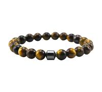 Fycakly Colorful Natural Stone Beaded Bracelet Bracelet With Beads White Turquoise Crystal Powder For Both Men And Women Violet Earrings (d-Yellow, One Size)