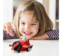 Fycakly Cute Airplane Children Pulling Back The Glider In Both Directions Durable and Indoor Games 12