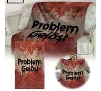 Fycakly Decoration Halloween [ Carefully Crafted] Halloween Theme Bloody Blanket Allows You To Enjoy A Unique Experience To The Fullest3 Decoration Outdoor (D, 150x130cm)