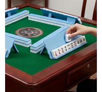 Fycakly Desktop Mahjong Tile Rack 3D Printed Under Mat Slide In Rack Angled Viewing Design. 09