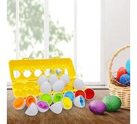 Fycakly Early Education Educational Toys Color Identification Smartegg Digital Shape Simulation Egg Shape Egg 46