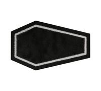 Fycakly Hallowee Coffin Bath Rug Black Bath Mat Washable Microfiber Bathroom Mats, Indoor Living Room Rugs for Halloween Home Dud Throws (Black, 40X100CM)