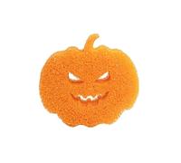 Fycakly Hallowee Halloween Cleaning Sponges Sponge Pumpkins Halloween Sponges Non Scratch Household Cleaning Scrubber For Dish Pots And Pans Dishwashing Stainless Steel Appliances Scratch (Orange, A)