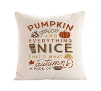 Fycakly Halloween Decoration Set Halloween Decoration Set Pumpkin Everything Nice That's What Autumn Is Made Of Throw Pillow Covers Cushion Cover 20x20 Inches Pillows Hanging (Orange, One Size)