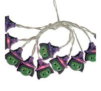 Fycakly Halloween Decorations LED Green Witch String Lights for Outdoor Halloween Decorations Mega Dog (A, One Size)