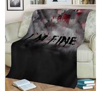 Fycakly Halloween Ghosts [ Carefully Crafted] Halloween Theme Bloody Blanket Allows You To Enjoy A Unique Experience To The Fullest6 Props (B, 150x130cm)