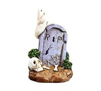 Fycakly Halloween Pumpkin FIGURE TOWN Halloween Figurine Godchild Christmas Ornament (Purple, 6. 5x10cm)