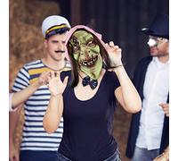 Fycakly Halloween Witch Facemark Horror Head Coverings Compulsion Prank Funny Head Coverings Eye Holiday Party Dress Up 37