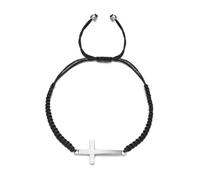 Fycakly Leather Wrap Bracelet for Women Trendy Minimalist Bracelet Adjustable Nylon Rope Handmade Braided Unisex Wrist Anklet For Men Titanium Heart Earrings (C-Black2, One Size)