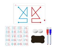 Fycakly Left and Right Brain Development Cards Brain Training Toys Parent Child Interaction Toys Development Cards（ Contains 20 ， An Eraser， 2pc White Cover and 2pc 5ml Pens） 03