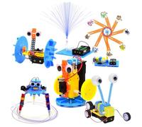 Fycakly Robot Kit Children's Electronic Science Experimental Project Boys' Toys Simulation Boys' DIY Engineering Robot Construction Kit 20