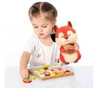 Fycakly Soft Toys Squirrel Stuffed Animal Squirrel Pillow Large Toy Cute Hugging Pillow Brown Soft Doll Toys for Kids Birthday Christmas Decoration