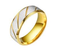 Fycakly Stainless Steel Ring Temperament Silver Ring Female Fashion Personality Girlfriends Hand Jewelry Ladies Rings Cactus Rings (Gold, A)