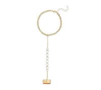 Fycakly String Bracelet Handmade Long Ring Bracelet Hand Chain Finger Ring For Women Girls Rhinestone Hand Chain Bracelets For Women Trendy Stuff 80s Costume Jewelry (E-Gold, 12. 7x12. 7x0. 88 cm)