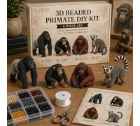 Fycakly Tiny 3D Beaded Animal DIY Animal Beading for Adults & Teens Animals Beading With Instructions Handmade Cute Animals Figurine for Beginners 22