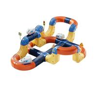 Fycakly Train Flexible Track 80 PCS Rail Track Defying 3D Embedded Layouts & Motorized Rail Train Learning 49