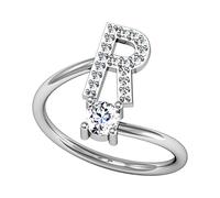 Fycakly Unisex Wedding Ring English Letter Style Inlaid Ring Korean Version Minimalist Combination With Open Vintage Stuff for Teen Girls (R, 4x6x4cm)