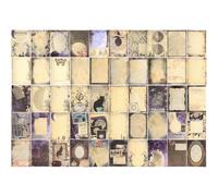 Fychuo 100 Sheets Vintage Scrapbook Paper, 14 x 10cm Decoupage Paper Sheets Vintage Scrapbooking Supplies for Art Journaling Bullet Craft Notebooks Collage Aesthetic Gifts, Magic