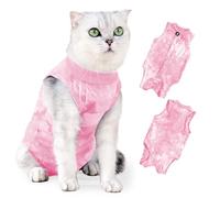 Fychuo Cat Recovery Suit, Cat Surgery Recovery Suit Pink Cat Clothes Onesie Post Surgery Suit Kitten Recovery Suit Surgical Recovery Suit Medical Vest Anti Lick Suit Pet Recovery Clothing M