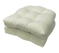 FYCYGG Semi-circular Chair Cushion for Outdoor Use, 48 X 48 cm Monochrome and Multicoloured Chair Decorative Cushion for Terrace, Living Room(Off white,Not waterproof)
