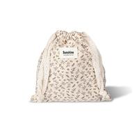Fycyko Makeup Bag Cute Flowers Print Floral Canvas Toiletry Travel Pouch Organiser Drawstring Buckle Cosmetic Bags for Women Girls-Branch