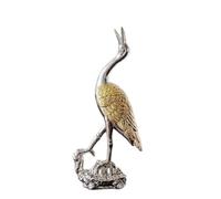FYDCYHM Bronze Statue Cranes Modern Steampunk Living Room Decor Unique Conversation Starter For Art Collectors Gift For Homeowners Bedroom Office Home Feng Shui(6.5cm, 1)