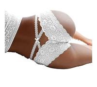 Fydranix Sexy Crochet Underwear Panty Out Lace Panties Hollow Out Lingerie For Women Lace Up Transparent Thong Briefs