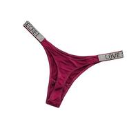 Fydranix Shiny Rhinestone Thong Women Low Waist Panties Sexy Underwear Ladies Briefs Lingere Panty Underware Womens Lingerie Thongs