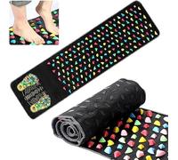 FYDTOP Foot Massage Mat, 175 x 35cm/68.8×13.7in Reflexology Mat, Acupressure Foot Mat, Imitation Stone Massage Cushion Relieves Body Foot Leg Pain and Fatigue