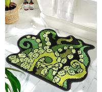 FYDTOP Octopus Rugs Goth Tentacles Bath Mat Non Slip Bathroom Mat Ocean Animal Cthulhu Tufted Rug Shower Mat Aesthetic Floor Carpet 27.5"x22"