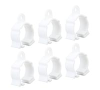 Fydun 100pcs ABS Water Pipe Fixing Clips for Easy Hose Management and Chicken Waterer Installations - Versatile Water Hose Supports for Home and Farm Use (Round)