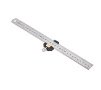 Fydun 12 Inch Steel Ruler with Positioning Block, /Imperial Measurement | Stainless Steel Ruler, 30cm Length, Perfect for Woodworking and Marking Set