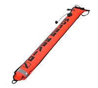 Fydun 4Ft High Visibility Inflatable Scuba Diving Smb Surface Signal Marker Buoy Premium Red (Red)