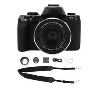 Fydun 4K 75MP Vlog Camera with Flash Lens Hood 3000mAH Battery 4 Inch Touch Screen 20X Optical Zoom