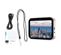 Fydun 4K UHD Digital Camera Portable Compact with 32GB Memory Card 3 Inch Touch Screen HD Auto Focus 16X Zoom (Pink)