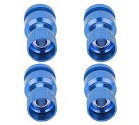 Fydun 4PCS Aluminum Alloy RC Body Cover Mount Hole Locator for PC PVC Control Car - Precision Alignment and Vibration Reduction Tool (blue)