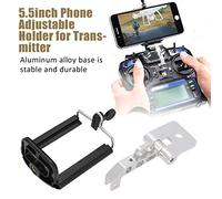 Fydun 5.5-Inch Adjustable Phone Holder for Fly FS I6 FS I6S Transmitter - Enhanced Viewing Experience for RC Pilots